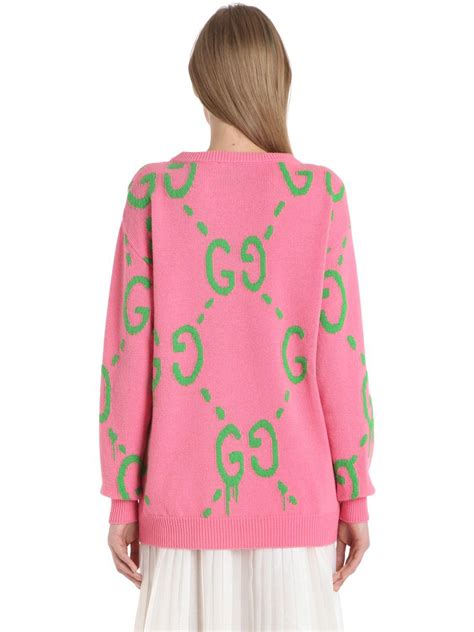 gucci pink sweater|pink Gucci sweatshirt.